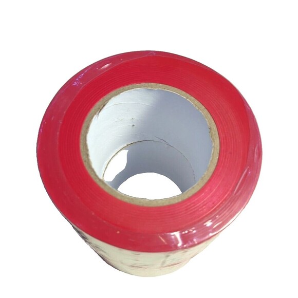 2 Roll Set - Halloween Red Danger Do Not Enter Tape 3"x1000 Ft. Roll x 2 rolls - Picture 3 of 8